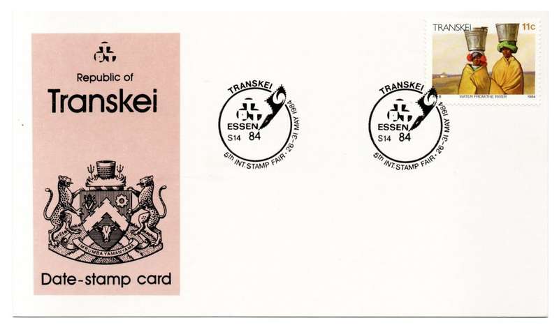 1984 Transkei ESSEN 84 Date-Stamp Card S14
