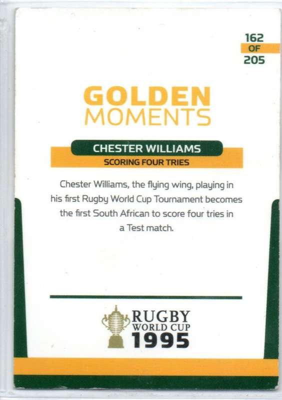 Rugby World Cup 2011 - Card 162/205 - Chester Williams