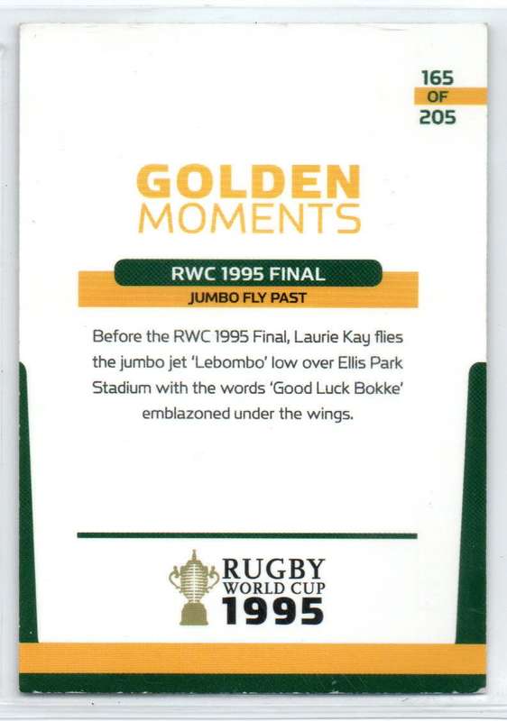 Rugby World Cup 2011 - Card 165/205 - RWC 1995 Final