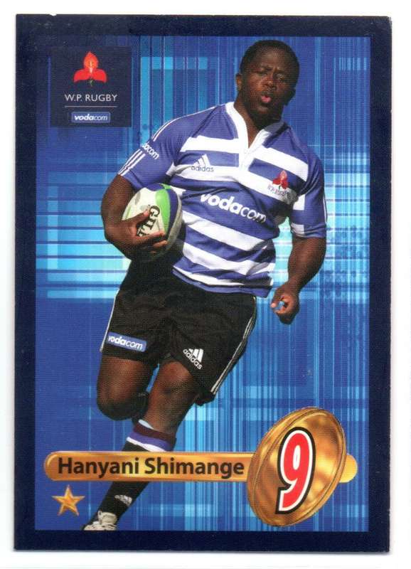 Big Ball Rugby Trading Cards 2009 Currie Cup WP - Hanyani Shimange