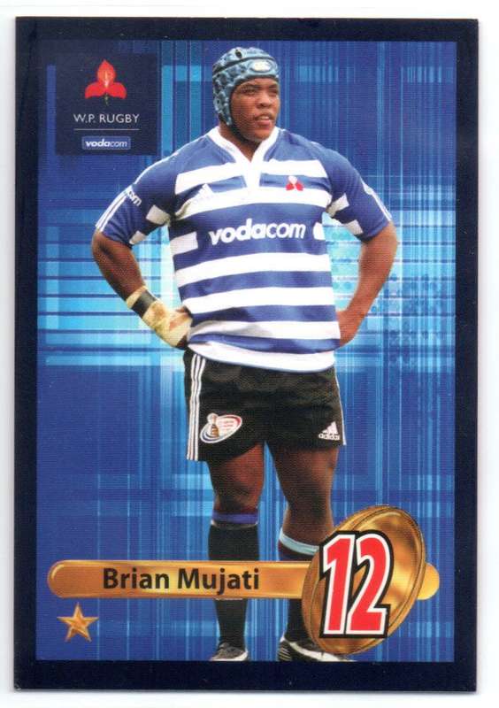 Big Ball Rugby Trading Cards 2009 Currie Cup WP - Brian Mujati
