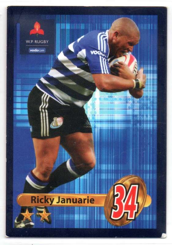 Big Ball Rugby Trading Cards 2009 Currie Cup WP - Ricky Januarie