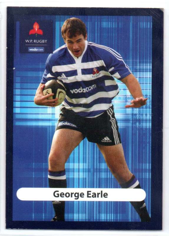 Big Ball Rugby Trading Cards 2009 Currie Cup WP - George Earle