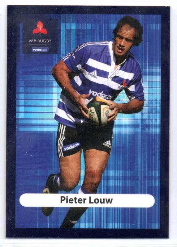 Big Ball Rugby Trading Cards 2009 Currie Cup WP - Pieter Louw