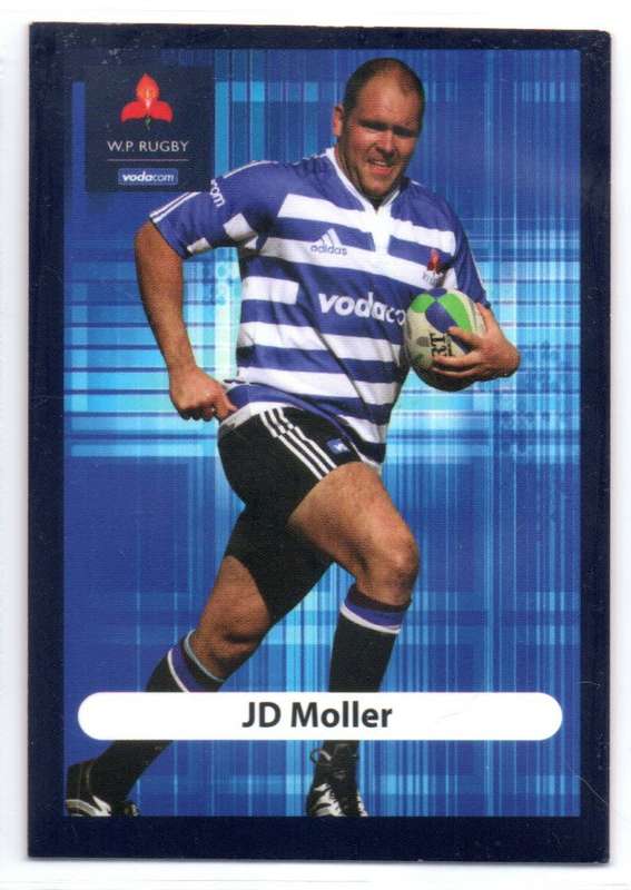 Big Ball Rugby Trading Cards 2009 Currie Cup WP - JD Moller