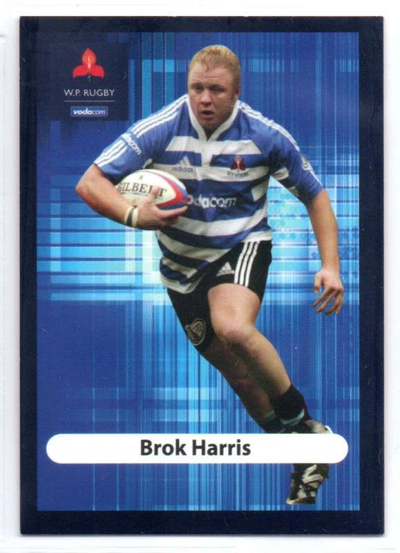 Big Ball Rugby Trading Cards 2009 Currie Cup WP - Brok Harris
