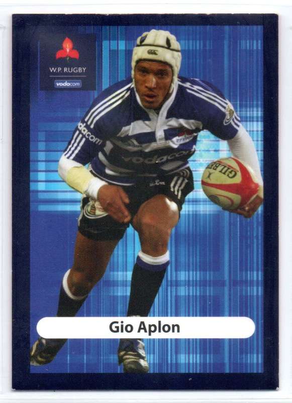 Big Ball Rugby Trading Cards 2009 Currie Cup WP - Gio Aplon
