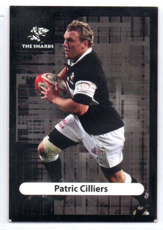 Big Ball Rugby Trading Cards 2009 Currie Cup The Sharks - Patric Cilliers