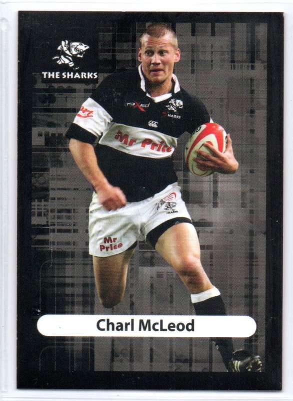 Big Ball Rugby Trading Cards 2009 Currie Cup The Sharks - Charl McLeod