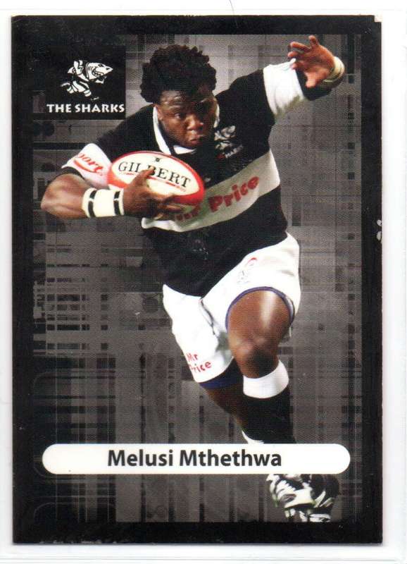Big Ball Rugby Trading Cards 2009 Currie Cup The Sharks - Melusi Mthethwa