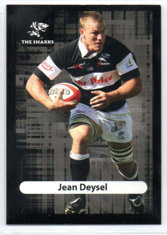 Big Ball Rugby Trading Cards 2009 Currie Cup The Sharks - Jean Deysel