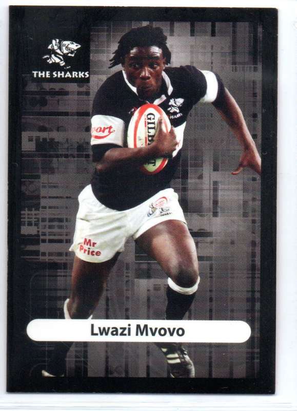 Big Ball Rugby Trading Cards 2009 Currie Cup The Sharks - Lwazi Mvovo