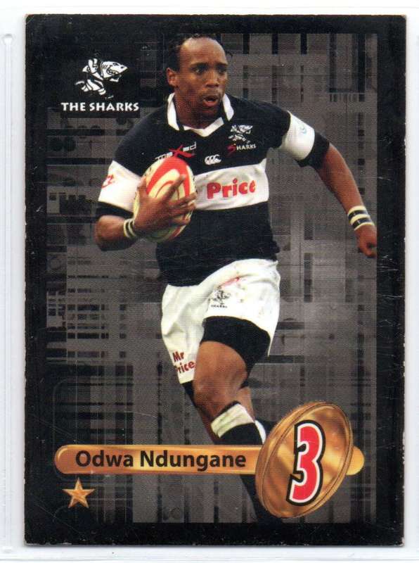 Big Ball Rugby Trading Cards 2009 Currie Cup The Sharks - Odwa Ndungane