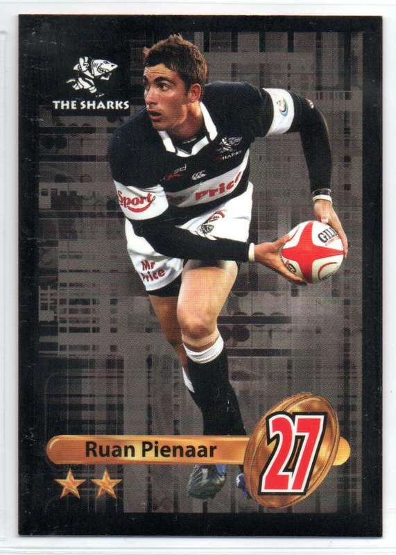 Big Ball Rugby Trading Cards 2009 Currie Cup The Sharks - Ruan Pienaar