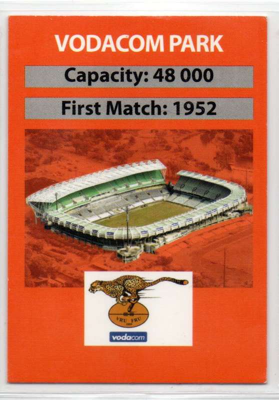 Big Ball Rugby Trading Cards 2009 Currie Cup Cheetahs - Vodacom Park