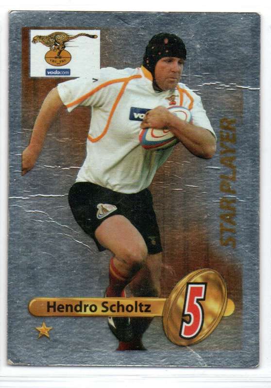 Big Ball Rugby Trading Cards 2009 Currie Cup Cheetahs - Hendo Scholtz