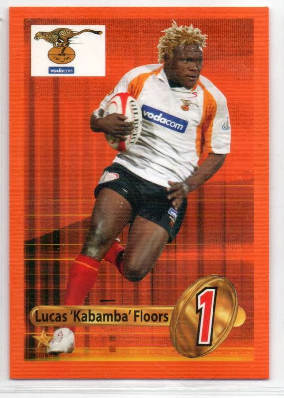 Big Ball Rugby Trading Cards 2009 Currie Cup Cheetahs - Lucas `Kabamba` Floors