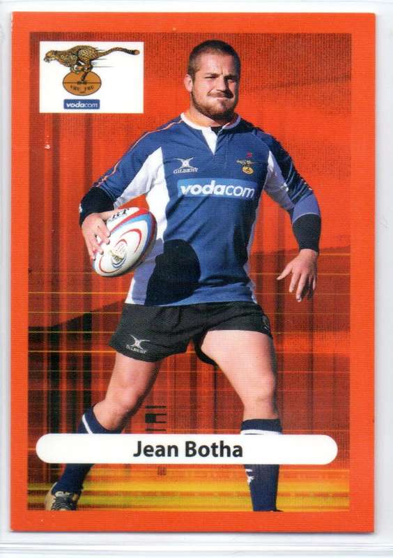 Big Ball Rugby Trading Cards 2009 Currie Cup Cheetahs - Jean Botha