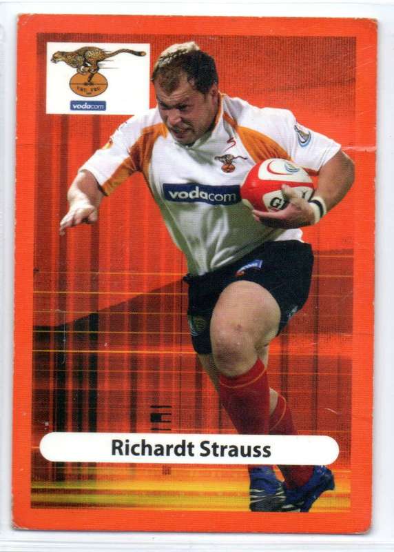 Big Ball Rugby Trading Cards 2009 Currie Cup Cheetahs - Richardt Strauss