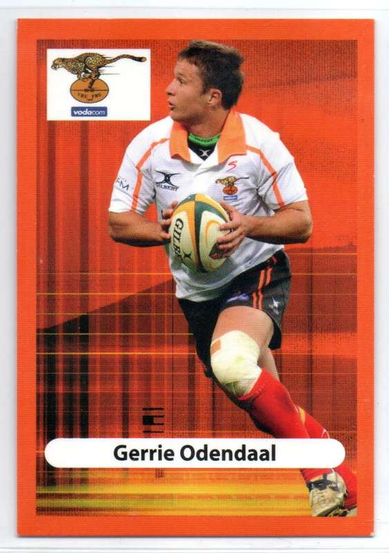 Big Ball Rugby Trading Cards 2009 Currie Cup Cheetahs - Gerrie Odendaal
