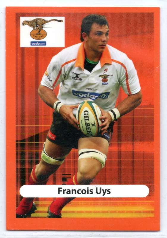 Big Ball Rugby Trading Cards 2009 Currie Cup Cheetahs - Francois Uys
