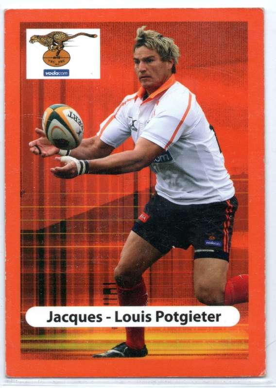 Big Ball Rugby Trading Cards 2009 Currie Cup Cheetahs - Jacques - Louis Potgieter