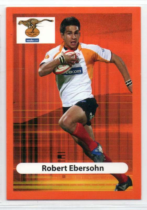 Big Ball Rugby Trading Cards 2009 Currie Cup Cheetahs - Robert Ebersohn