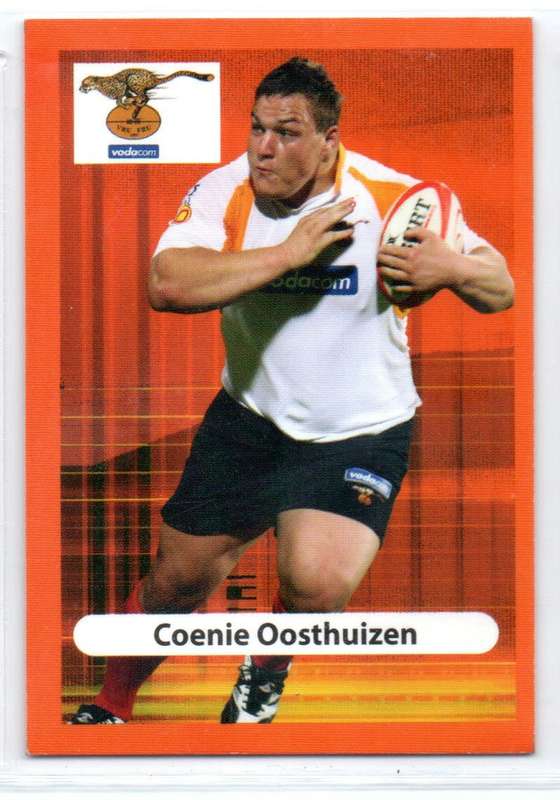 Big Ball Rugby Trading Cards 2009 Currie Cup Cheetahs - Coenie Oosthuizen