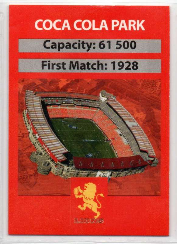 Big Ball Rugby Trading Cards 2009 Currie Cup Lions - Coca Cola Park