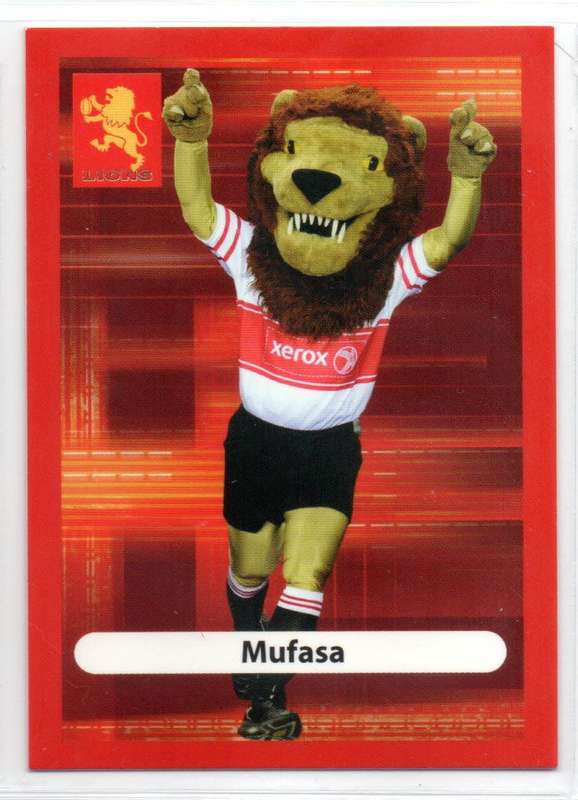 Big Ball Rugby Trading Cards 2009 Currie Cup Lions - Mufasa