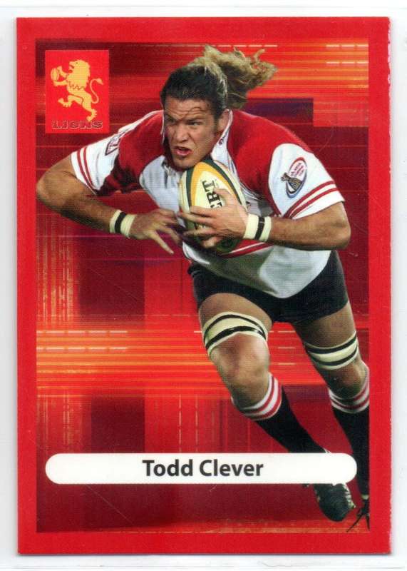 Big Ball Rugby Trading Cards 2009 Currie Cup Lions - Todd Clever