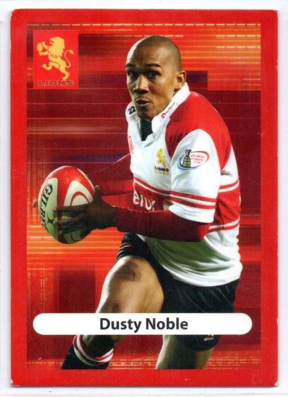 Big Ball Rugby Trading Cards 2009 Currie Cup Lions - Dusty Noble