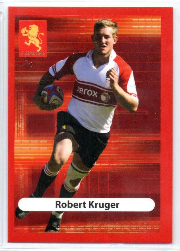 Big Ball Rugby Trading Cards 2009 Currie Cup Lions - Robert Kruger