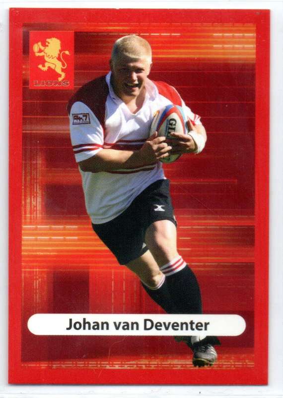 Big Ball Rugby Trading Cards 2009 Currie Cup Lions - Johan van Deventer