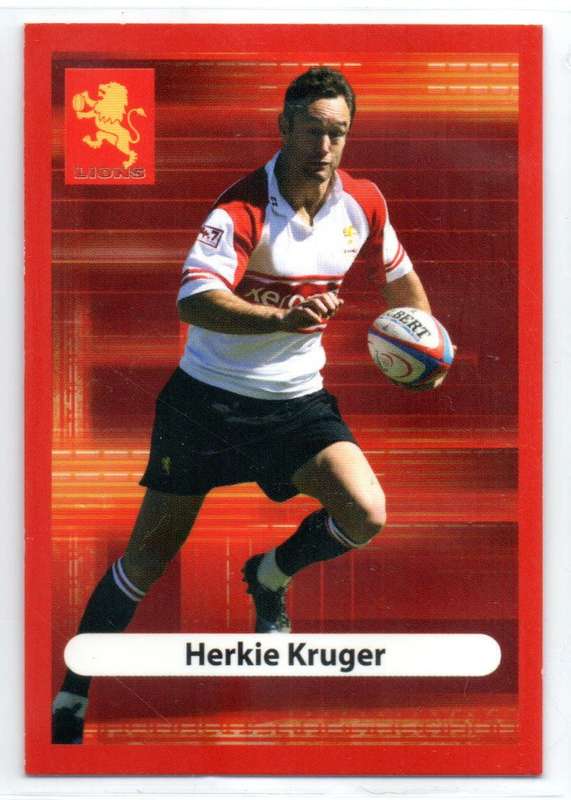 Big Ball Rugby Trading Cards 2009 Currie Cup Lions - Herkie Kruger
