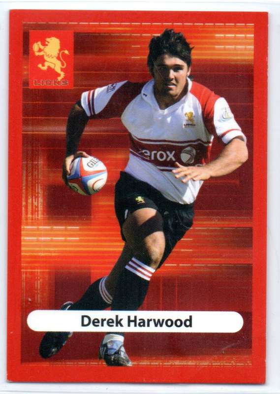 Big Ball Rugby Trading Cards 2009 Currie Cup Lions - Derek Harwood