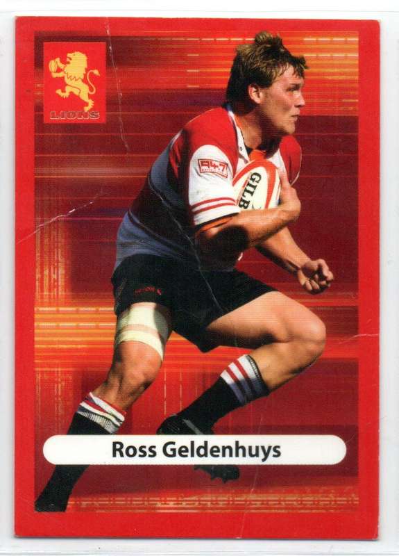 Big Ball Rugby Trading Cards 2009 Currie Cup Lions - Ross Geldenhuys