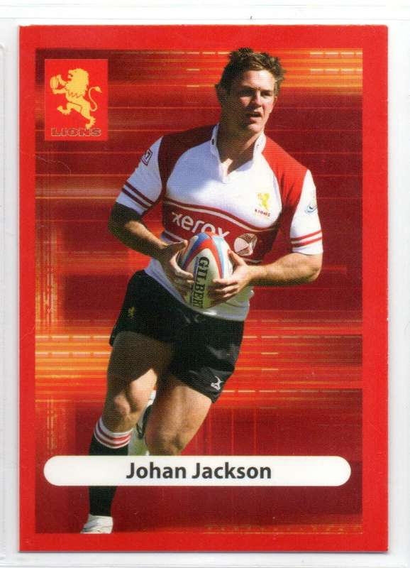 Big Ball Rugby Trading Cards 2009 Currie Cup Lions - Johan Jackson