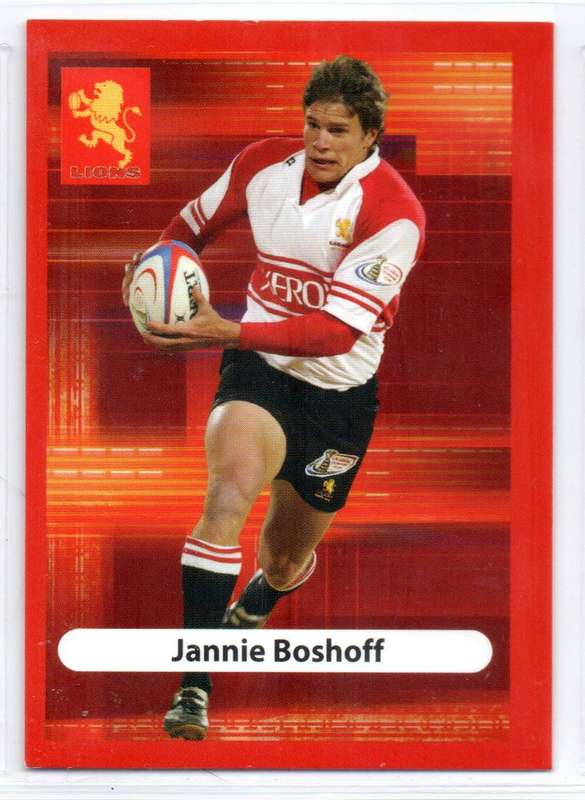 Big Ball Rugby Trading Cards 2009 Currie Cup Lions - Jannie Boshoff