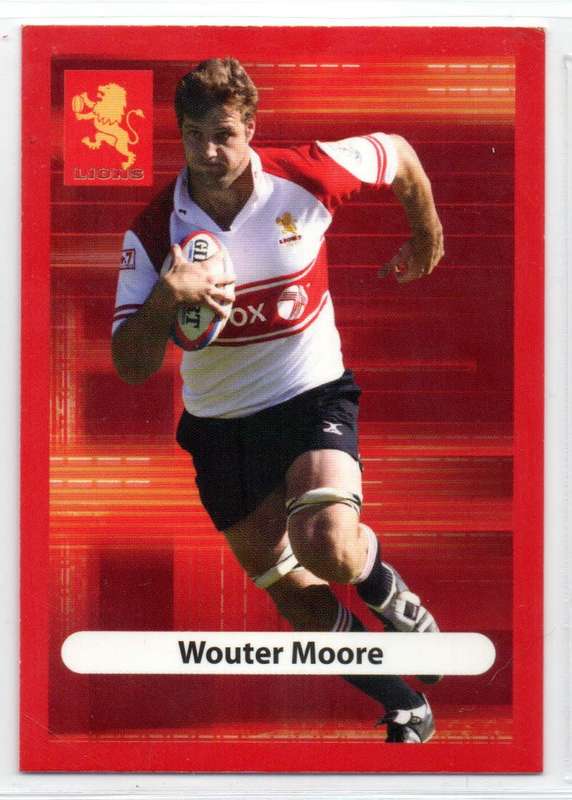 Big Ball Rugby Trading Cards 2009 Currie Cup Lions - Wouter Moore