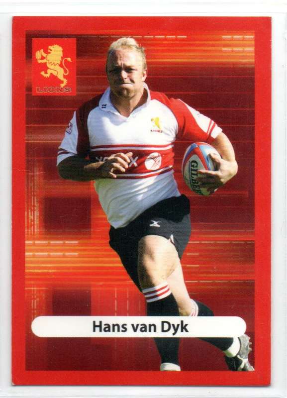 Big Ball Rugby Trading Cards 2009 Currie Cup Lions - Hans van Dyk