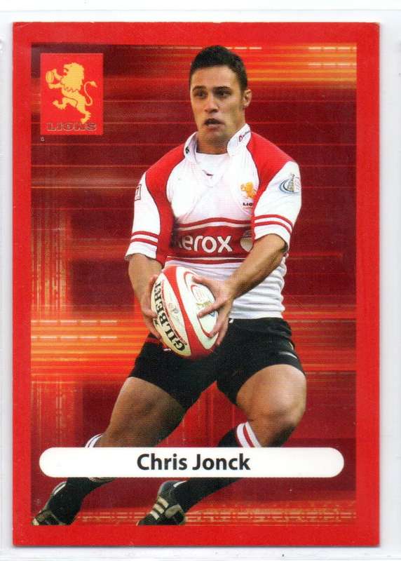 Big Ball Rugby Trading Cards 2009 Currie Cup Lions - Chris Jonck