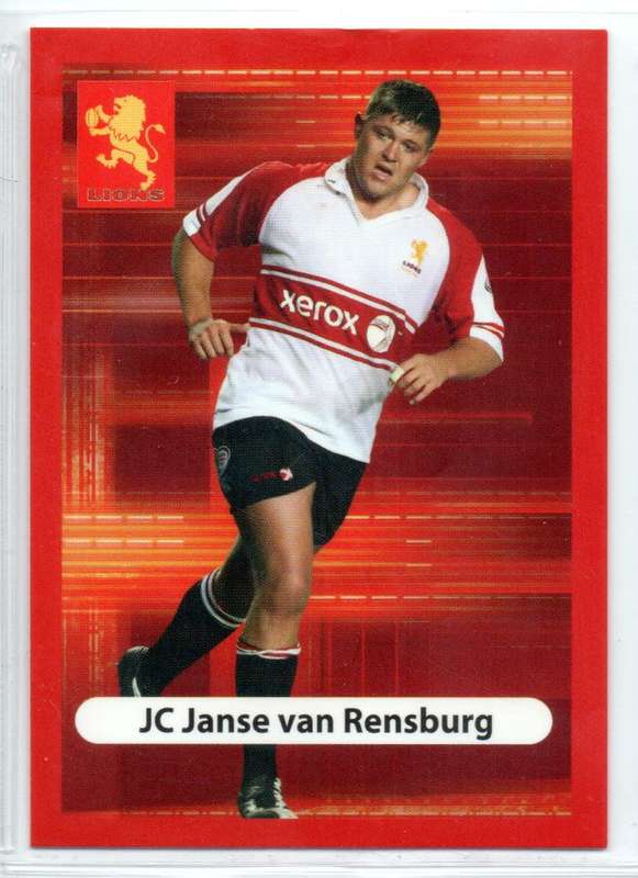 Big Ball Rugby Trading Cards 2009 Currie Cup Lions - JC Janse van Rensburg