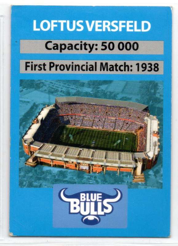 Big Ball Rugby Trading Cards 2009 Currie Cup Blue Bulls - Loftus Versfeld
