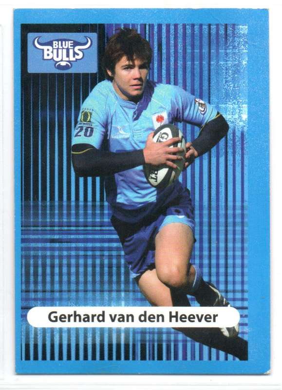 Big Ball Rugby Trading Cards 2009 Currie Cup Blue Bulls - Gerhard van den Heever