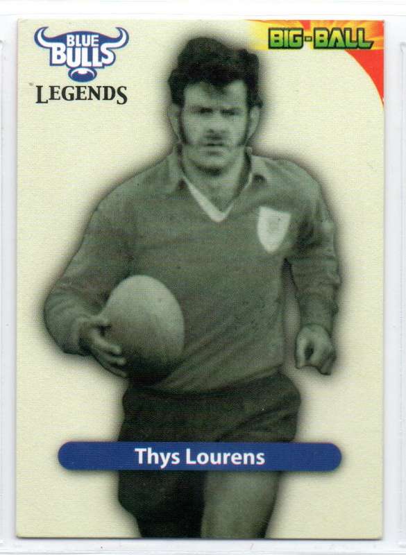 Big Ball Rugby Trading Cards 2010 Currie Cup Blue Bulls - Thys Lourens