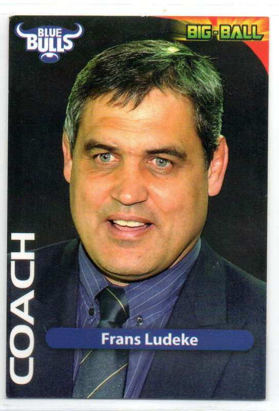 Big Ball Rugby Trading Cards 2010 Currie Cup Blue Bulls - Frans Ludeke