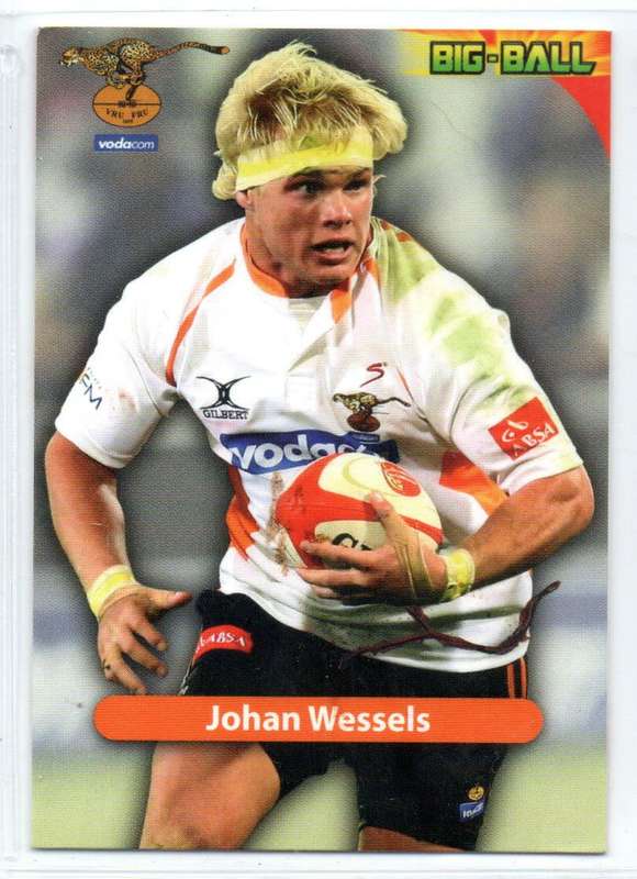 Big Ball Rugby Trading Cards 2010 Currie Cup Cheetas - Johan Wessels