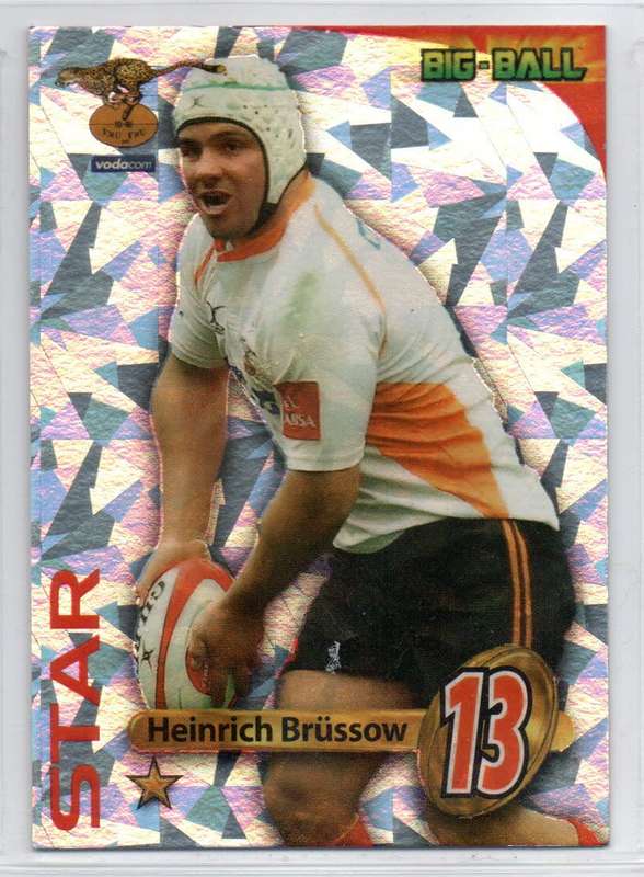 Big Ball Rugby Trading Cards 2010 Currie Cup Cheetas - Heinrich Brussow