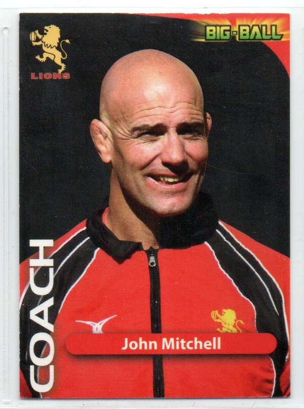 Big Ball Rugby Trading Cards 2010 Currie Cup Lions - John Mitchell